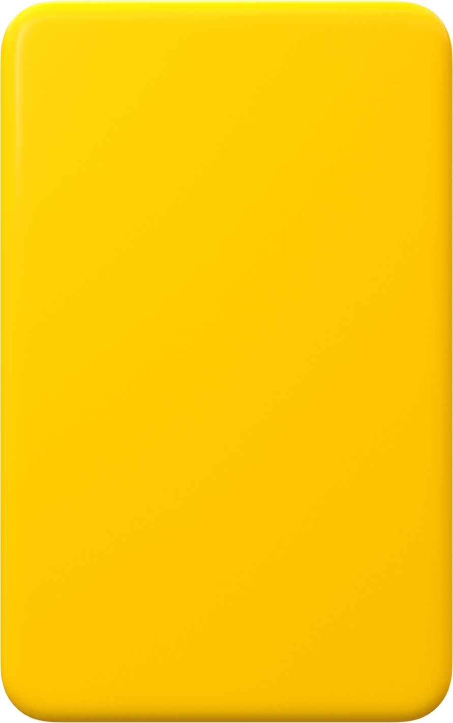Yellow 3d banner plate